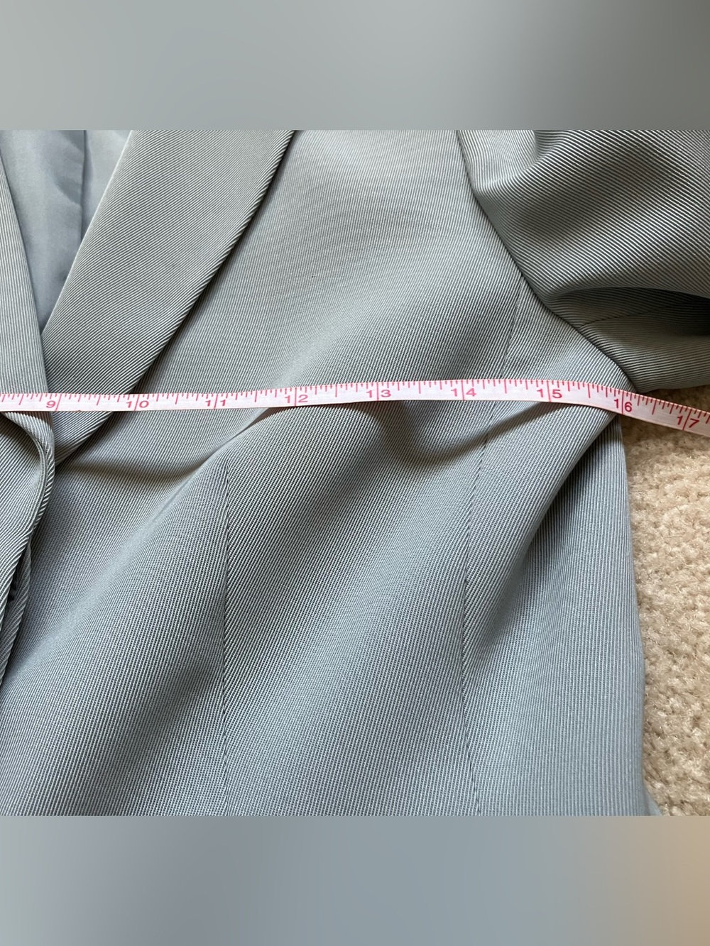 Kasper A.S. L. Petite Aquamarine Blue Pantsuit - Picture 10 of 16